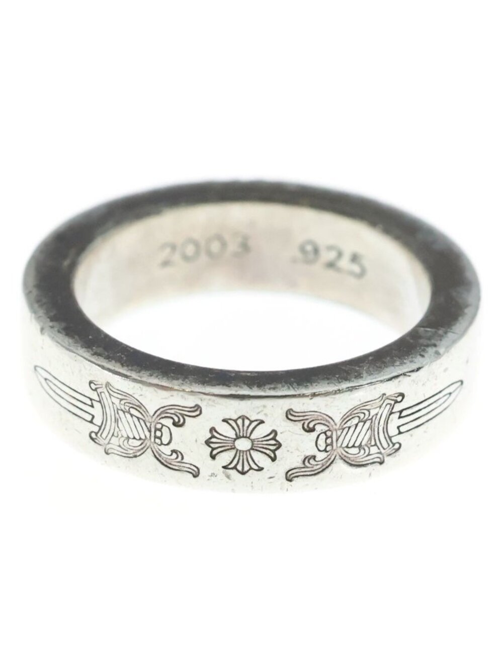 Chrome Hearts Spacer Dagger Ring Silver
